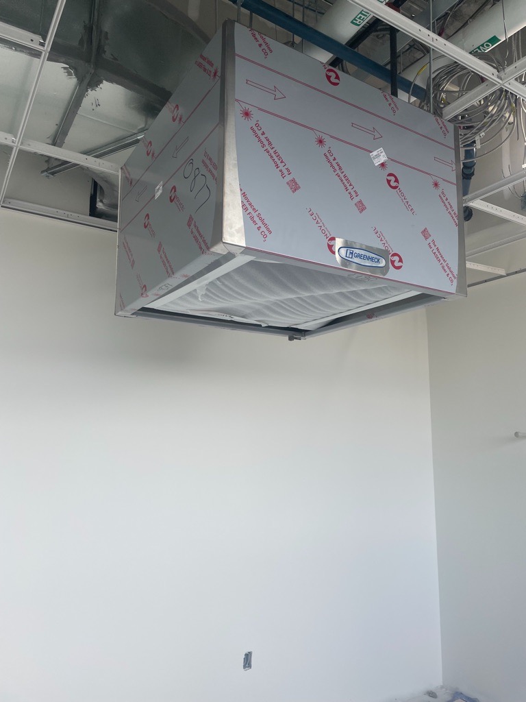 Commercial hood installation